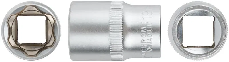 Головка шестигранная CrV 1/2дюйм 19мм FIT 62049