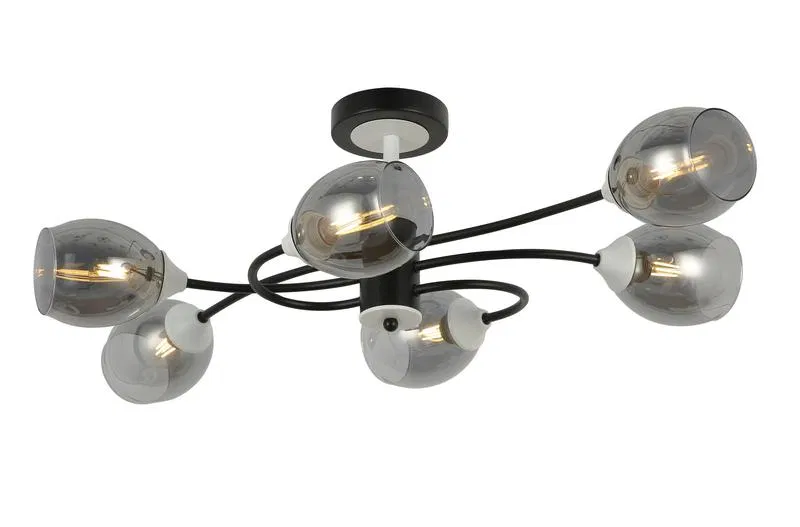 Светильник подвесной Mystic 6х60Вт E27 IP20 Freya FR5227PL-06B