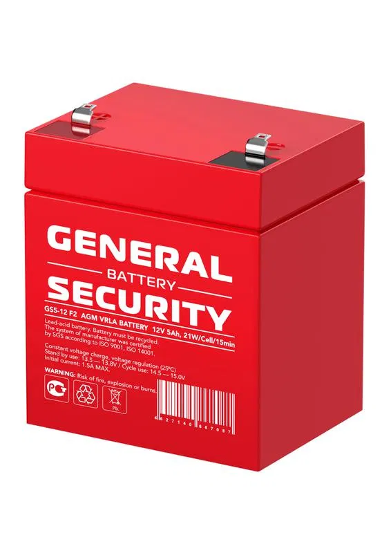 Аккумулятор 12В 5А.ч General Security GS5-12 F2