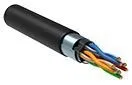 Кабель витая пара F/UTP кат.5E 4PR 24 AWG LDPE 1м черн. РФ (уп.305м) GENERICA BC3-C5E04-339-305-R-G