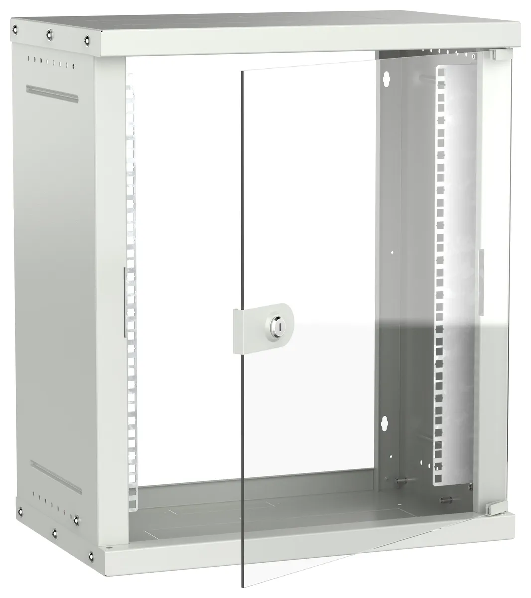 Шкаф настенный 12U 550х350мм дверь стекл. сер. GENERICA LWE3-12U53-GF-G