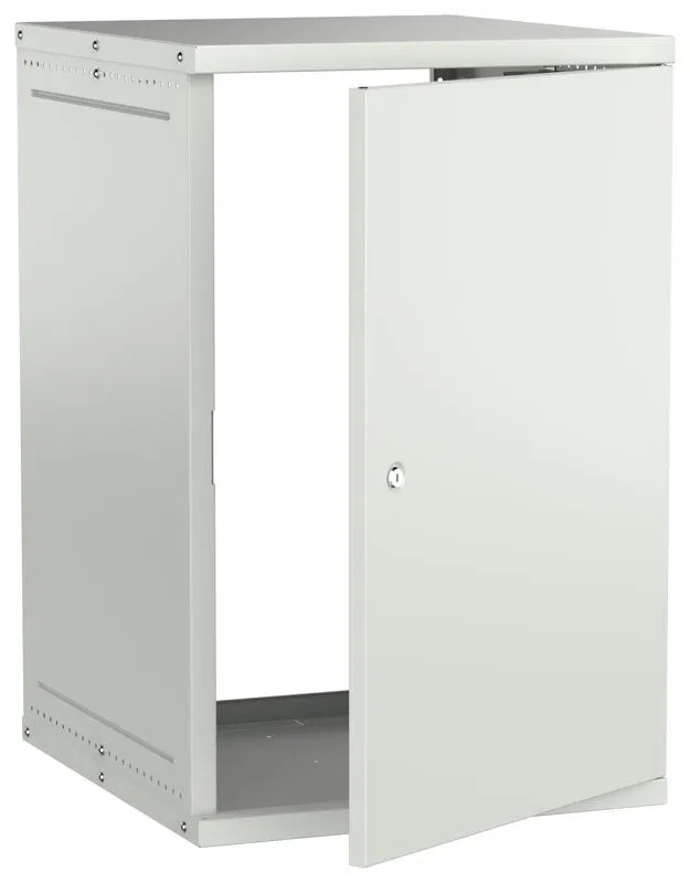 Шкаф настенный 18U 600х650мм дверь метал. сер. GENERICA LWE3-18U67-MF-G