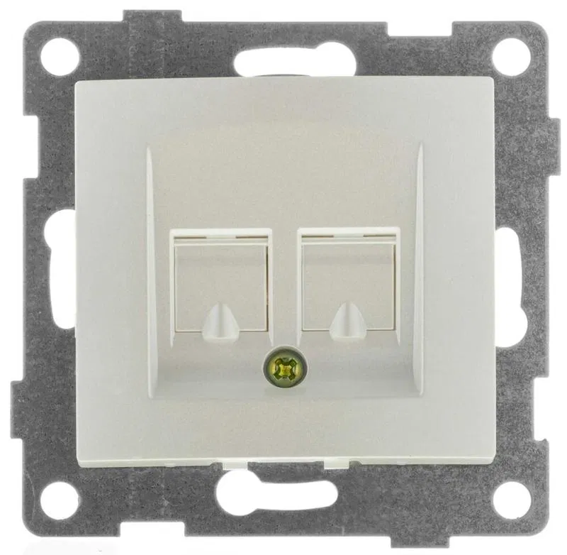 Механизм розетки компьютерной RJ45 1-местн. СП Bravo жемчуж. GUSI С10К1-028