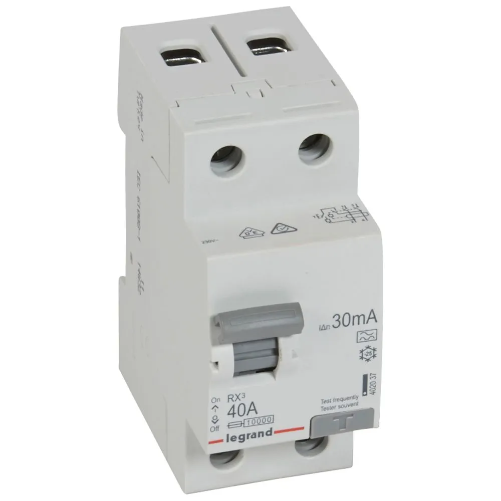 УЗО Legrand RХ3 2P 40A 30mA 10kA 2M тип А 402037 IEK
