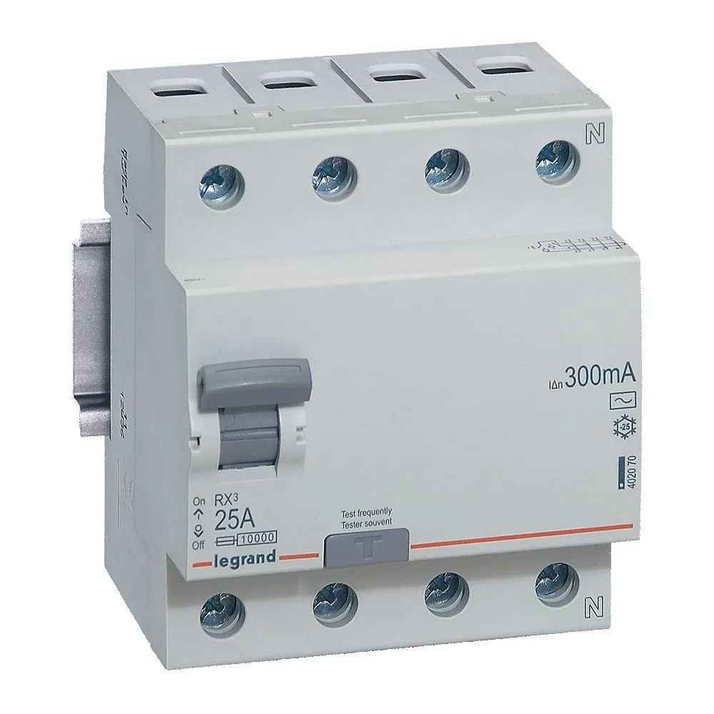 RX3 ВДТ 300мА 25А 4П AC LEGRAND 402070 IEK