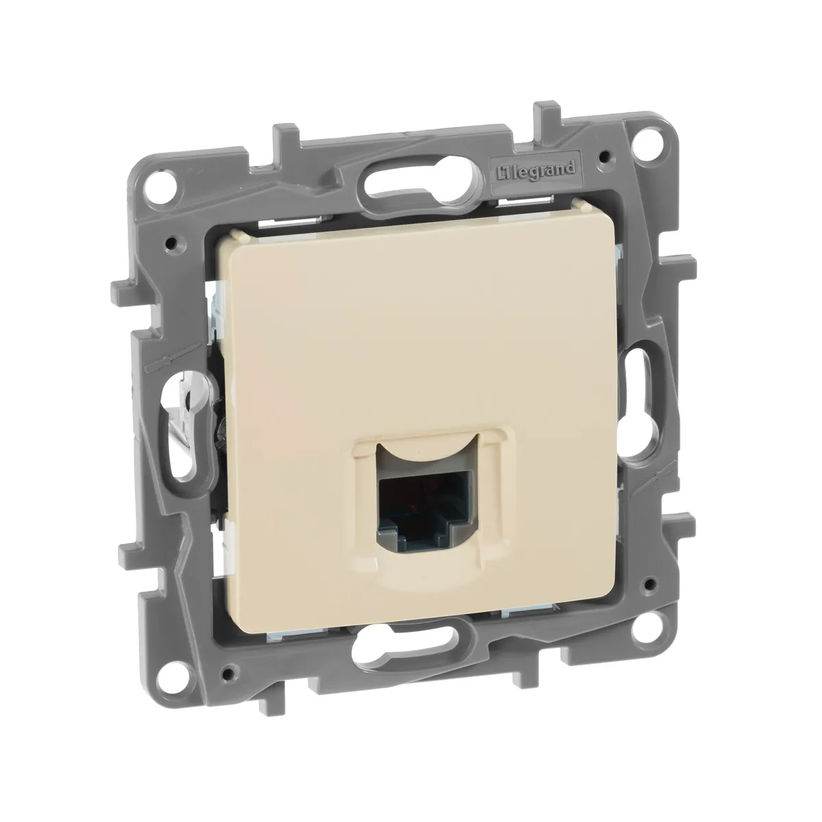 ETIKA Розетка компьютерная RJ45 категория 5Е UTP слоновая кость