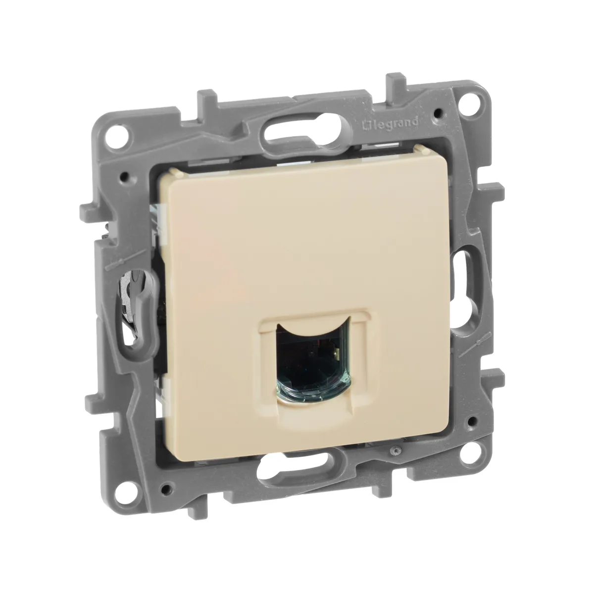ETIKA Розетка компьютерная RJ45 категория 6 UTP слоновая кость 672353 IEK