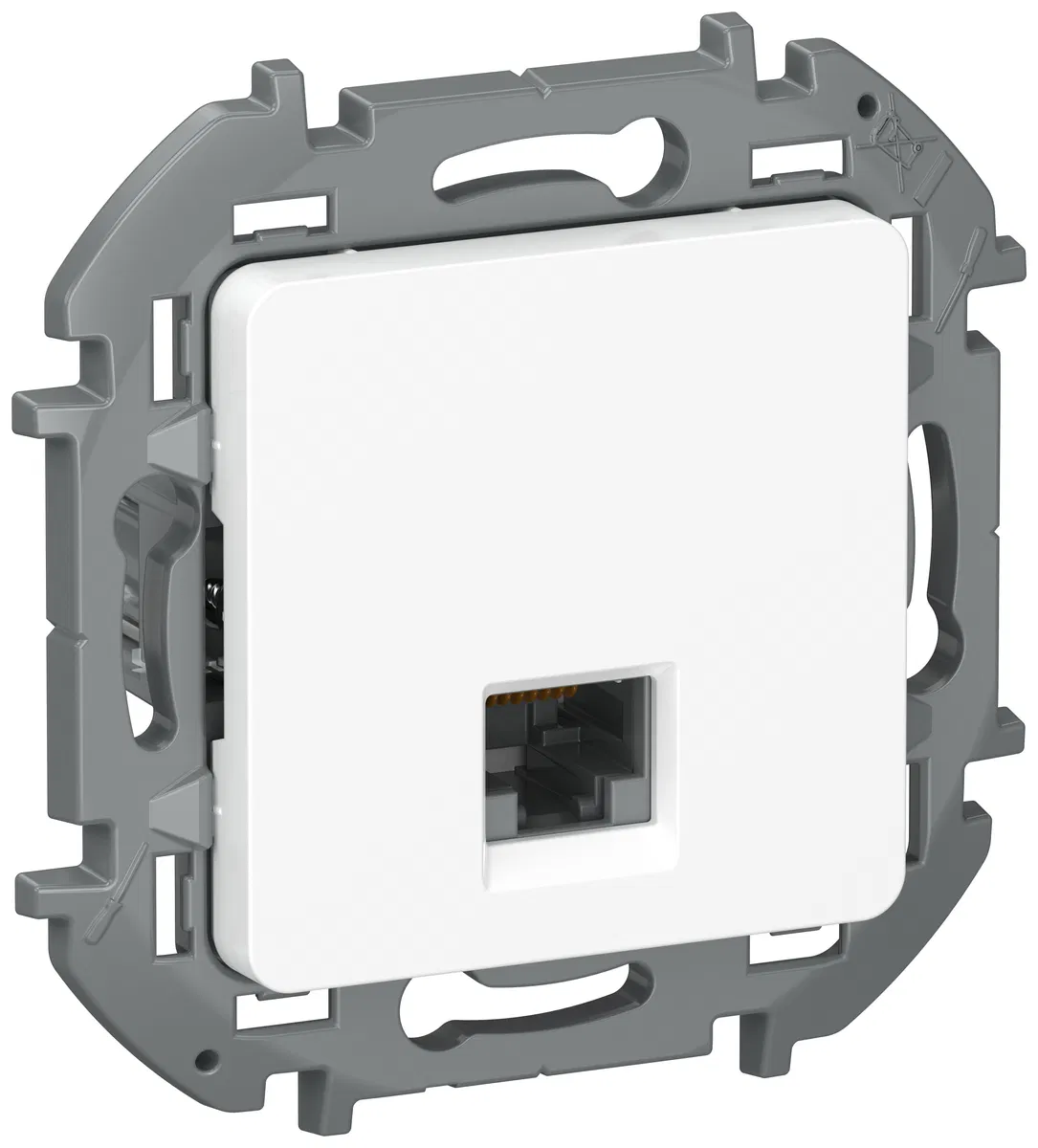 IEKINSPIRIA Розетка компьютерная RJ45 категория 6 UTP 6738301 белый IEK
