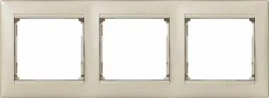 VALENA DIY Рамка 3-местная жемчужный 694352 IEK