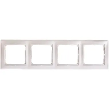 VALENA DIY Рамка 4-местная жемчужный 694381 IEK