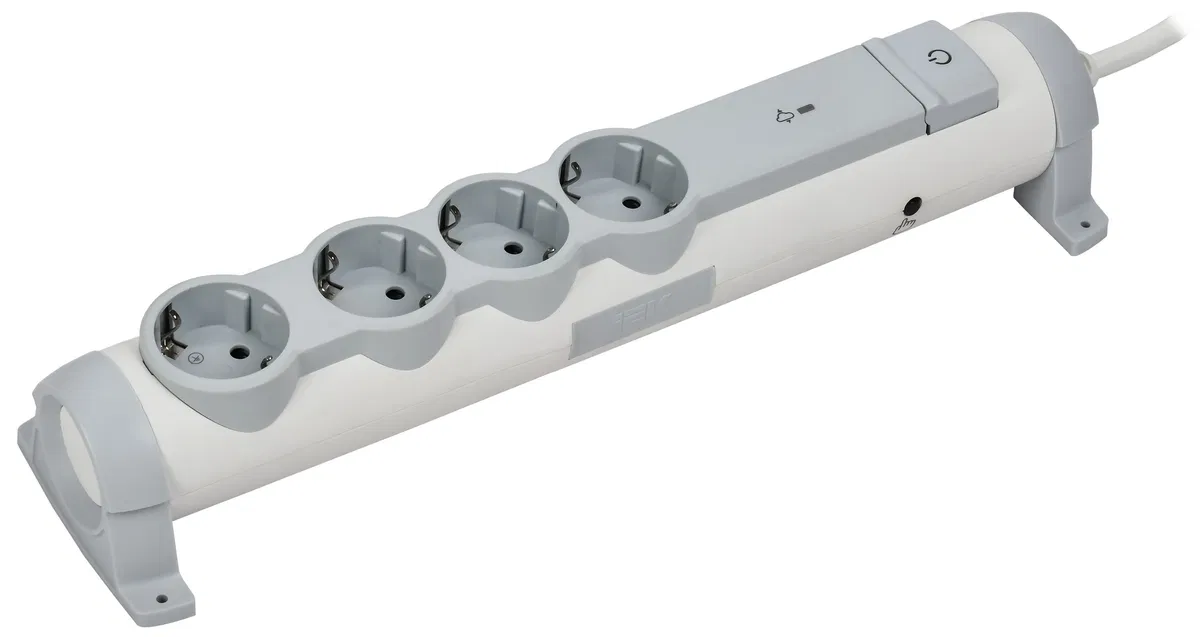 COMFORT Фильтр сетевой СФ-04К 16А 1,5м 3х1,5мм2 белый IEK 694651