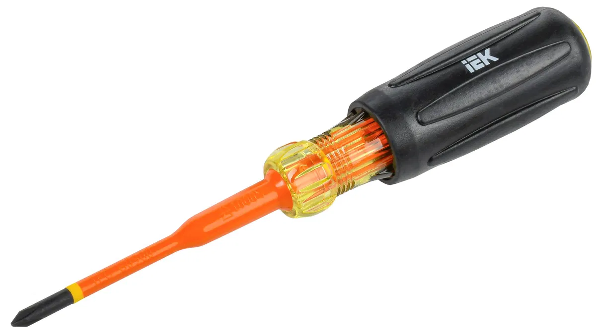 ARMA2L 5 Отвертка диэлектрическая SLIM PH1х80 Т3 IEK A2L5-SC31-T3-PH-10-080