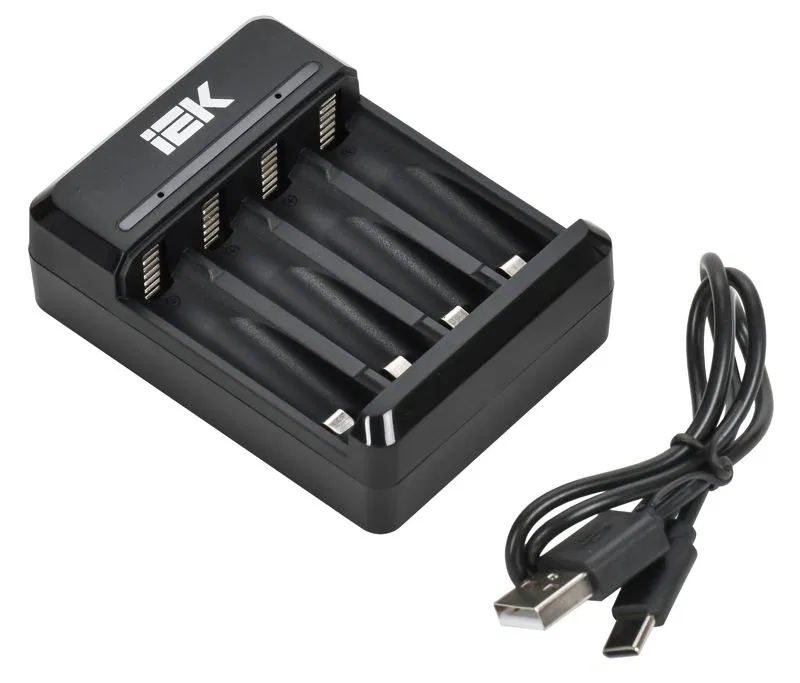 Устройство зарядное NiMH/CD 2-4 AA/AAA 200мА LED IEK ABC11-4-2-TYC-M-020-LED