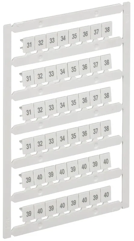 Маркер для CTS 6кв.мм/CP 10кв.мм "31-40" ARMAFIX IEK AF-CT10D-M-006-04