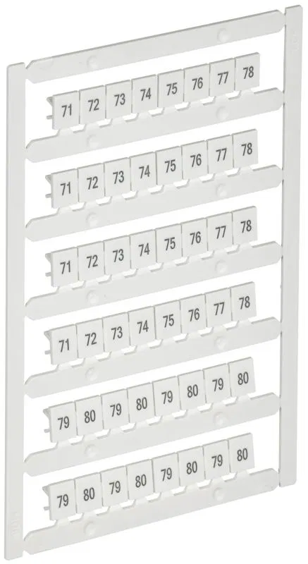 Маркер для CTS 6кв.мм/CP 10кв.мм "71-80" ARMAFIX IEK AF-CT10D-M-006-08