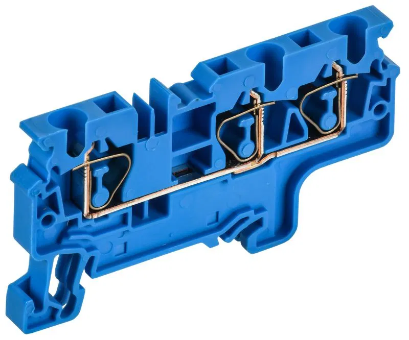 Клемма пружинная CX4-3 BU 4кв.мм трехконтактная син. ARMAFIX IEK AF-CT40-00-3-K07-004