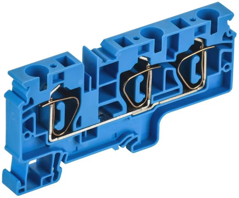 Клемма пружинная CX10-3 BU 10кв.мм 3-конт. син. ARMAFIX IEK AF-CT40-00-3-K07-010
