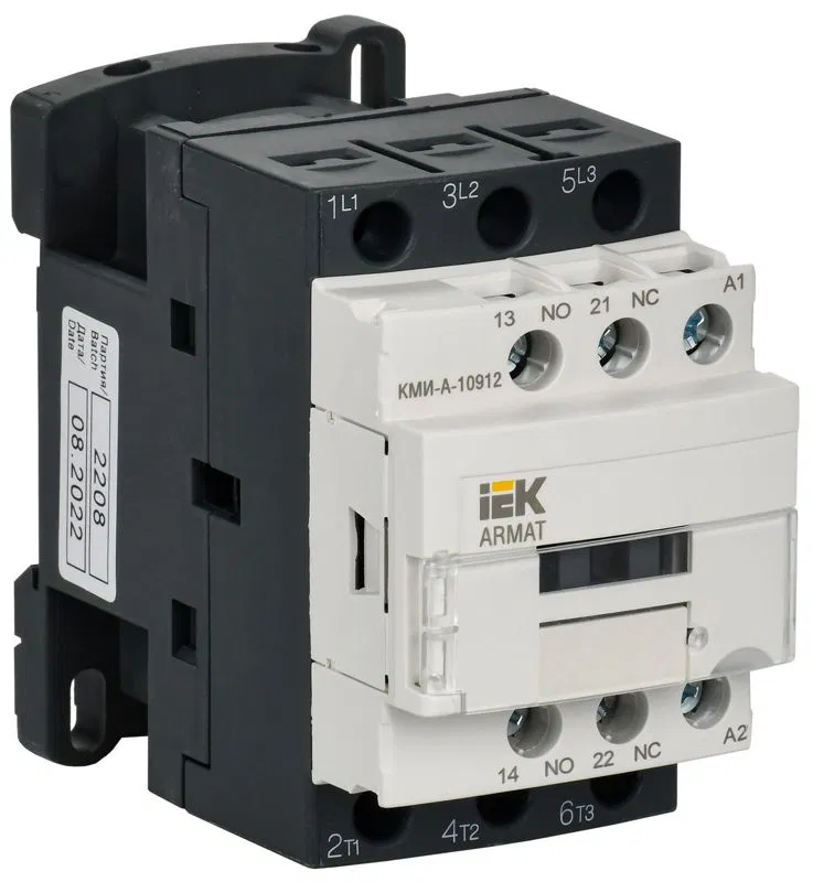 Контактор КМИ-А-10912 LC1D 9А кат. 110В AC 1НО+1НЗ AC-3 IEK AR-ACC-11-009-110-11