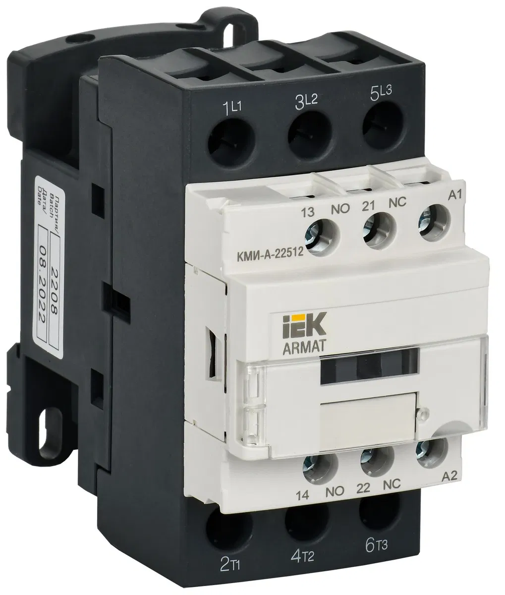 ARMAT Контактор КМИ-А-22512 LC1D 25А 24В/АС3 1NO/1NC IEK AR-ACC-21-025-024-11