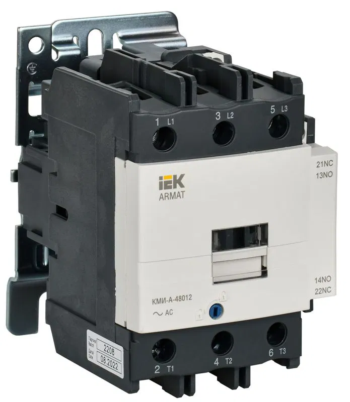Контактор КМИ-А-48012 LC1D 80А кат. 110В AC 1НО+1НЗ AC-3 IEK AR-ACC-41-080-110-11