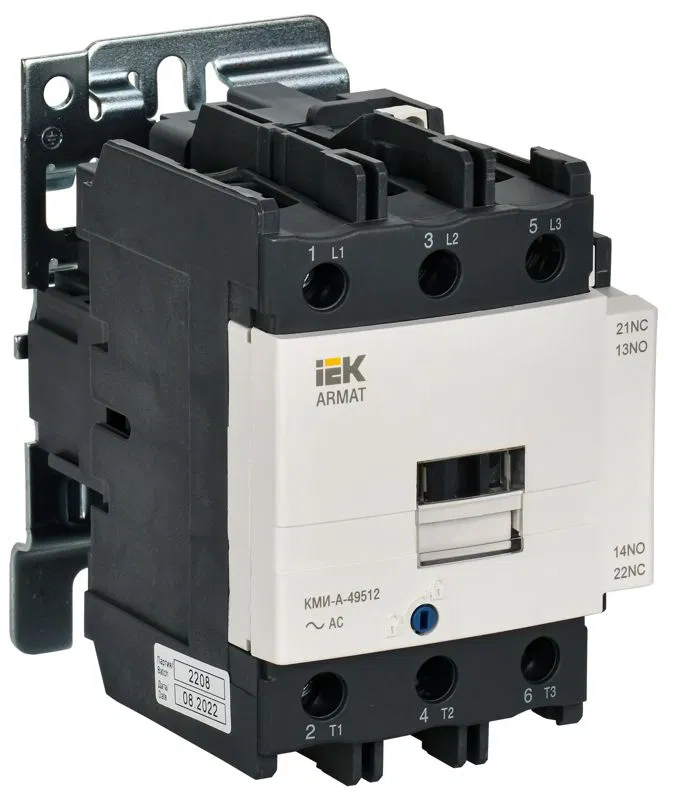 Контактор КМИ-А-49512 LC1D 95А кат. 230В AC 1НО+1НЗ AC-3 IEK AR-ACC-41-095-230-11
