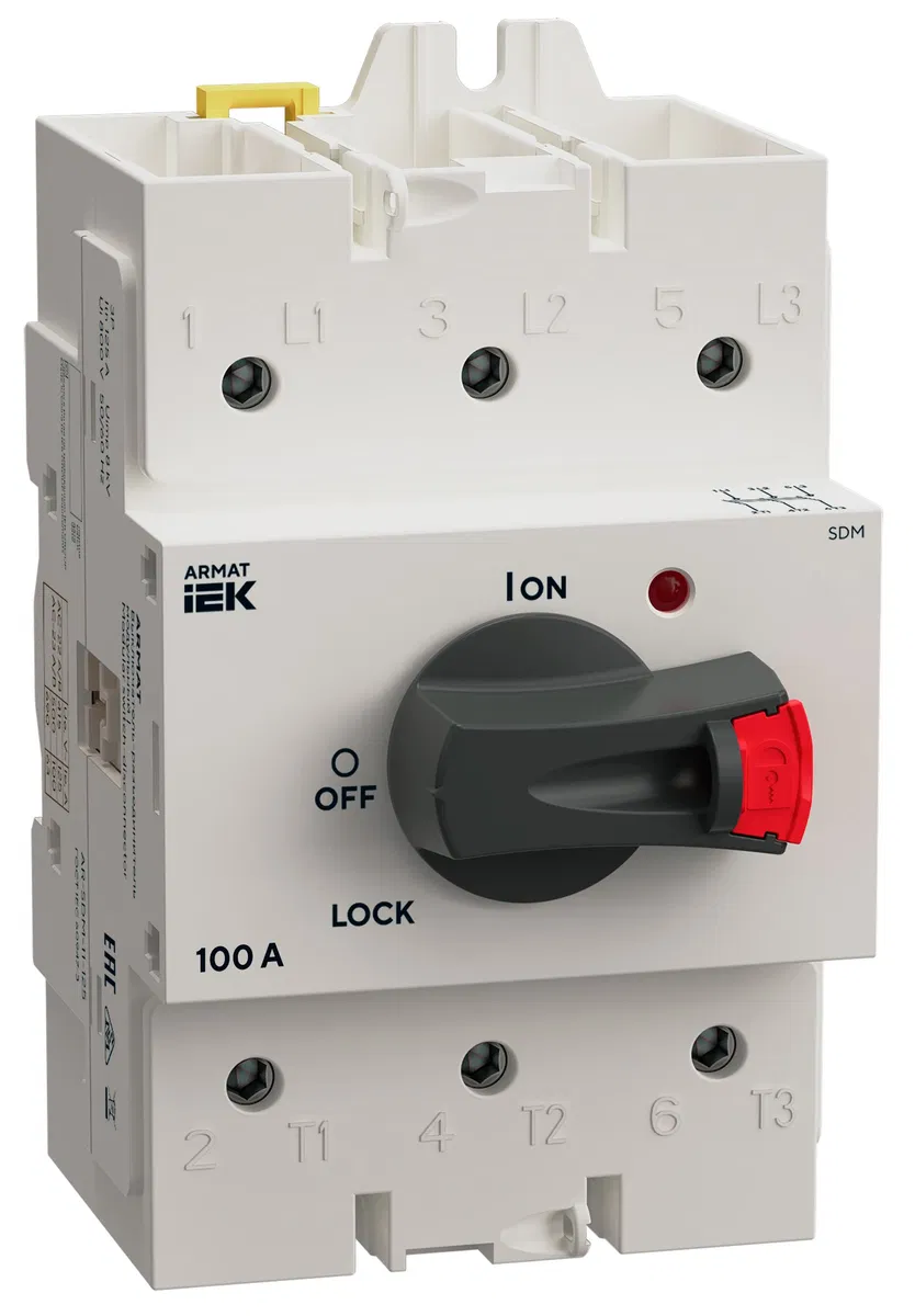 ARMAT Выключатель-разъединитель SDM 3P 100А IEK AR-SDM-11-100