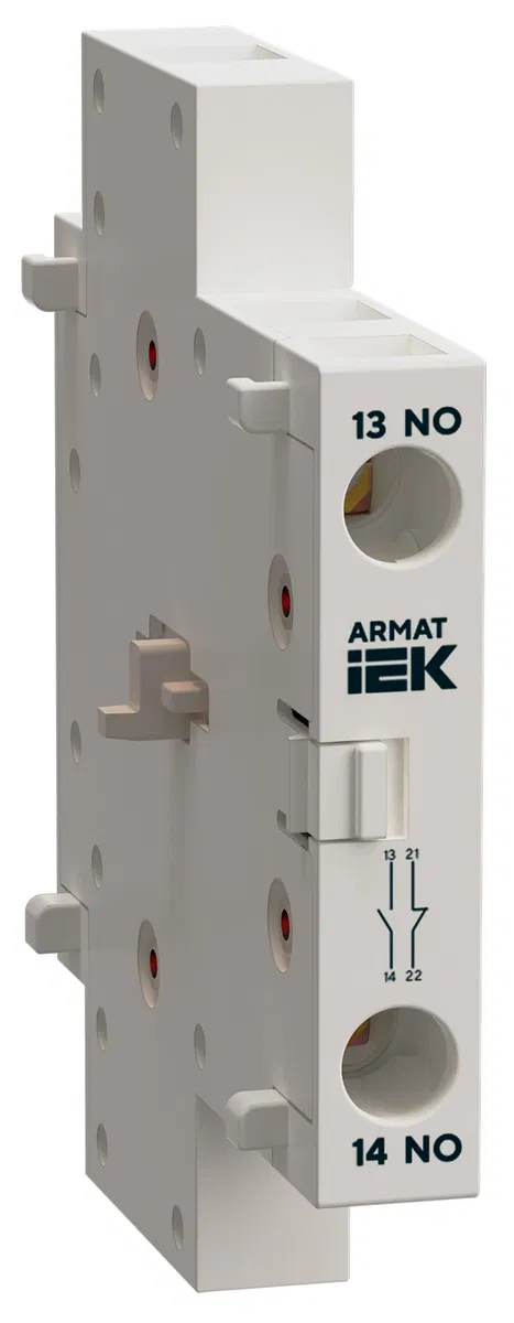 ARMAT Контакт дополнительный для SDM синхронизированное замыкание 1NO 1NC 10А IEK AR-SDM-AUX-ACS-11-010