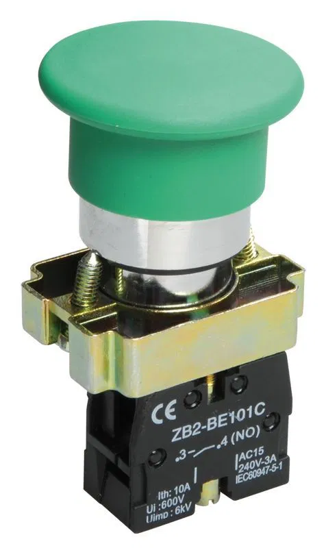 Кнопка управления "Грибок" LAY5-BC31 1НО зел. KARAT IEK BBG70-BC-K06
