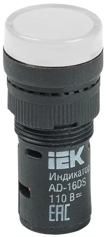 Лампа светосигнальная AD16DS d16мм 110В AC/DC бел. KARAT IEK BLS10-ADDS-110-K01-16