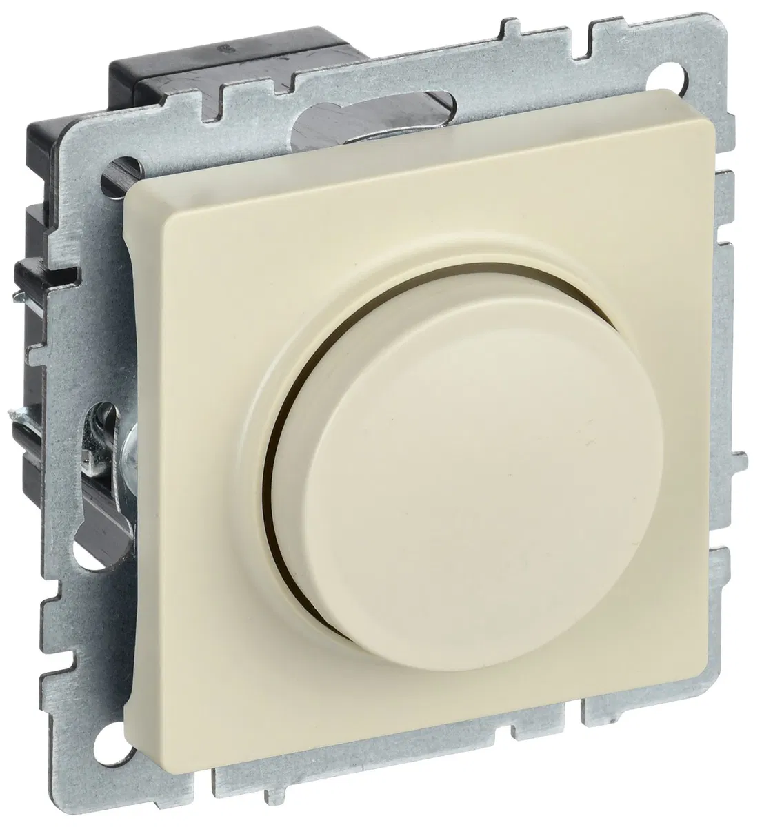 BRITE Светорегулятор поворотно-нажимной 600Вт СС10-1-0-БрКр бежевый IEK BR-D20-0600-K10