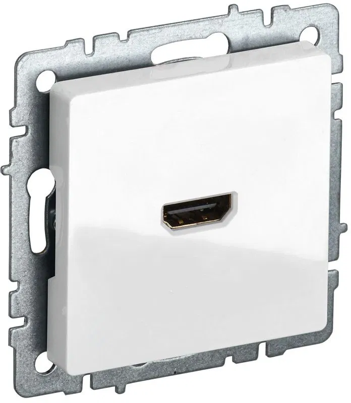 Розетка СП BRITE HDMI РHDMI-0-БрБ механизм бел. IEK BR-H10-K01