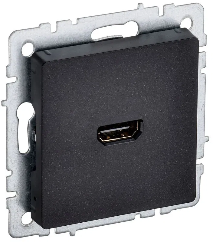 Розетка СП BRITE HDMI РHDMI-0-БрЧ механизм черн. IEK BR-H10-K02