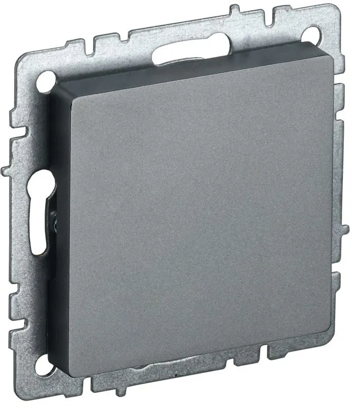 Заглушка c суппортом BRITE МЗ10-БрС механизм сталь IEK BR-PL10-K46