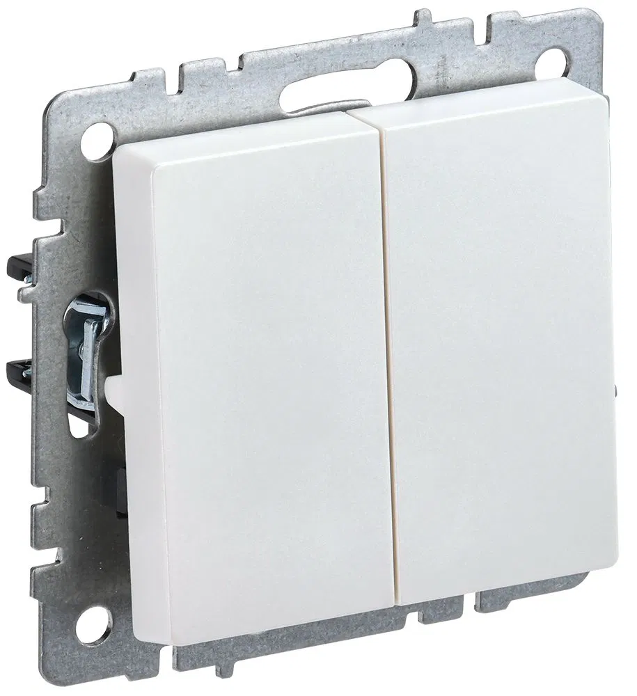 BRITE 2-gang switch 10A VS10-2-0-BrZh pearl IEK BR-V20-0-10-K36