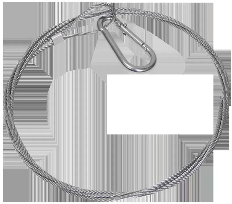 Трос стальной с карабином 5м IEK CLP1M-SRC-2-05