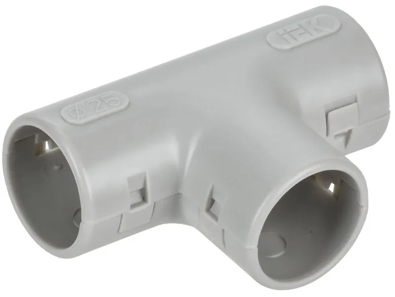 Тройник для жестких труб d25мм TIG-25 ELASTA IEK CTA10D-TIG25-K41-025