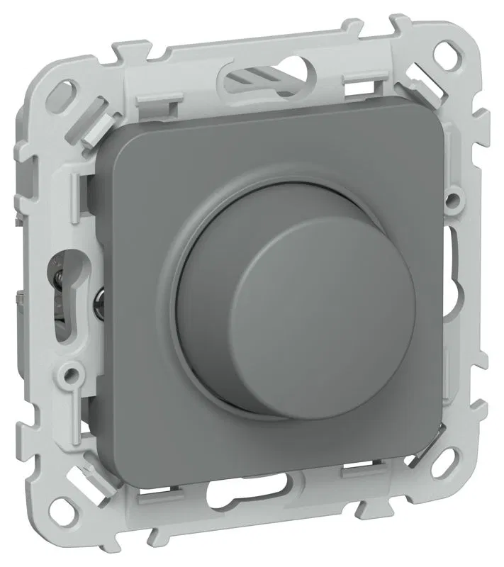 Светорегулятор проходной СП FLITE СС26-5-12-ФлМА TRIAC 550Вт механизм мокрый асфальт IEK FI-D23-0550-P-K80