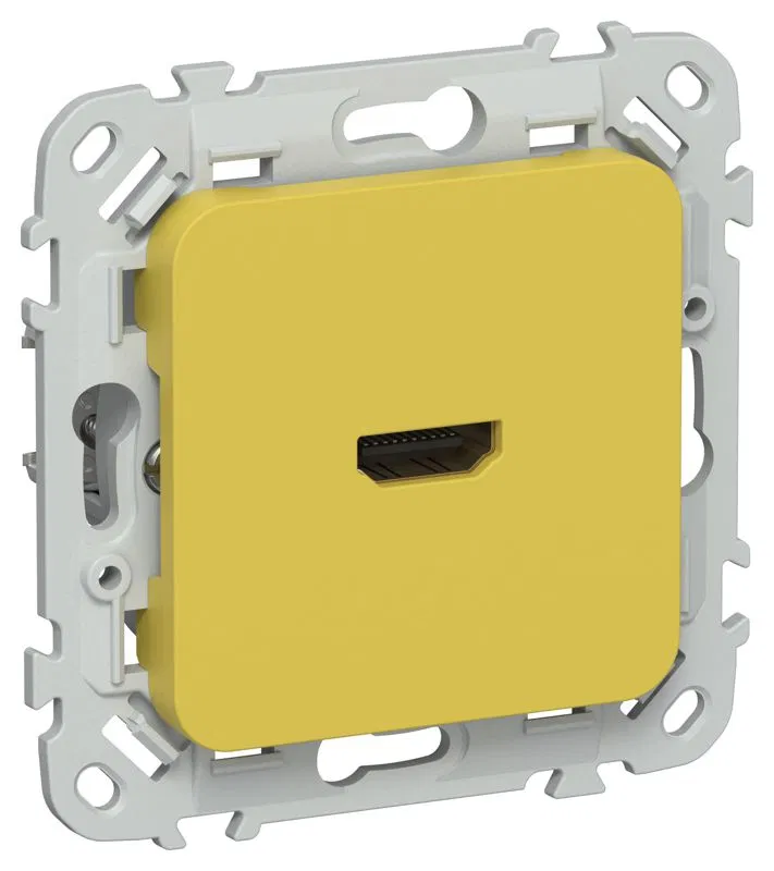 Розетка HDMI СП FLITE РШДМА-ФлЖК механизм желт. карри IEK FI-H10-K44