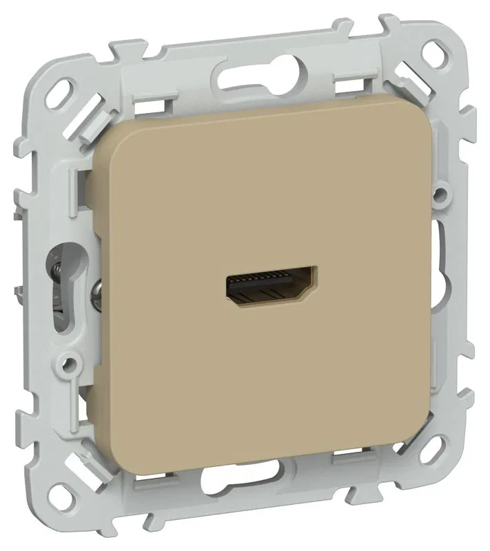 Розетка HDMI СП FLITE РШДМА-ФлХ механизм хаки IEK FI-H10-K59