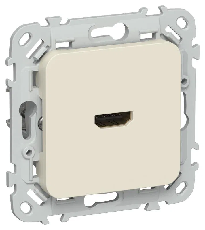 Розетка HDMI СП FLITE РШДМА-ФлСл механизм сливочный IEK FI-H10-K86