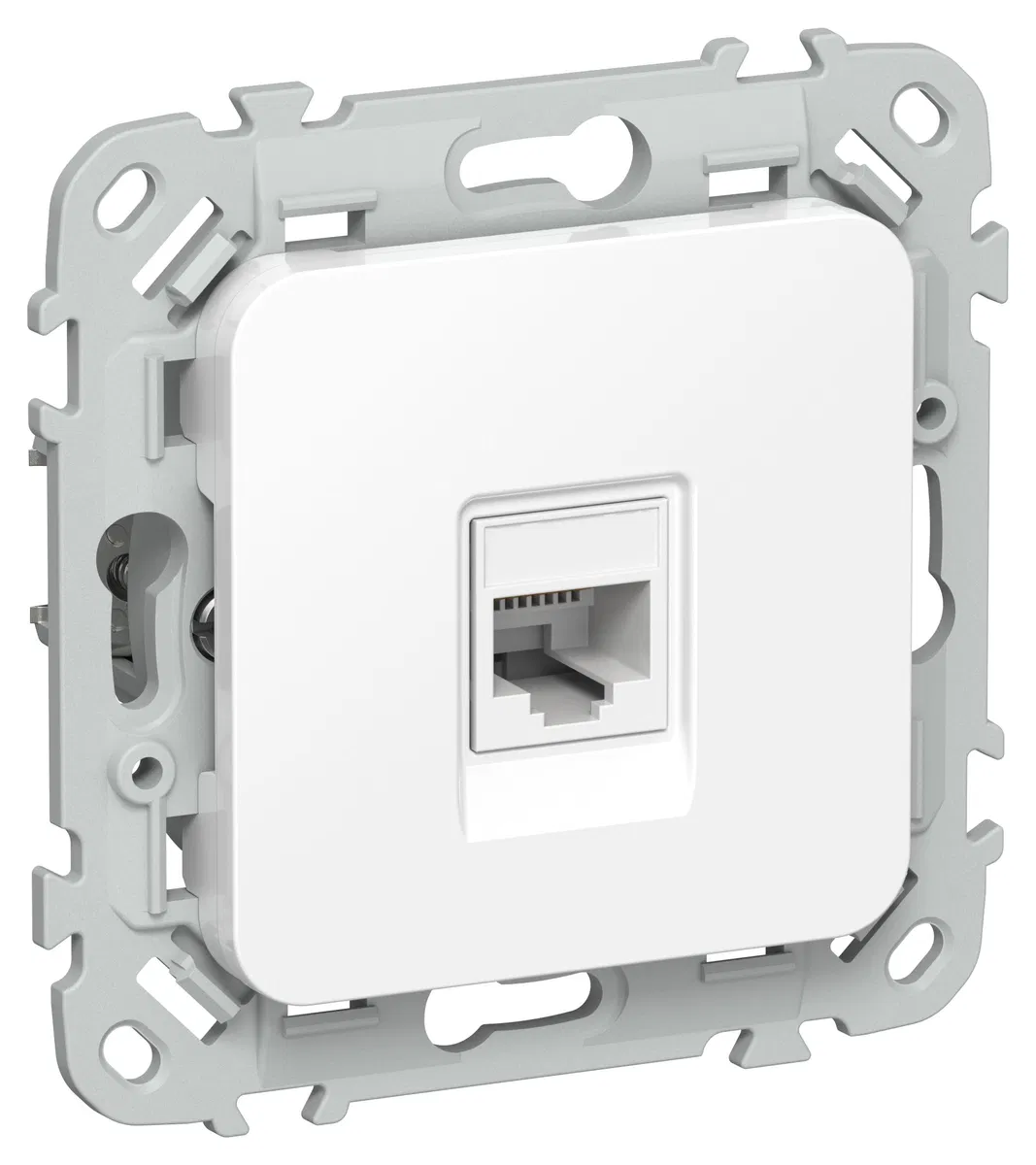 FLITE Розетка компьютерная RJ45 категория 5Е UTP РК5е-1-0-ФлБ белый IEK FI-K12-1-K01