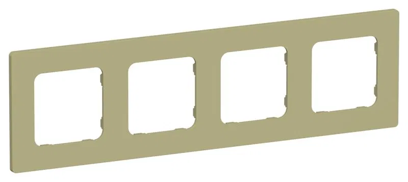 Рамка 4-м СП FLITE РУ-4-К-ФлО олив. IEK FI-M42-32-20-K26
