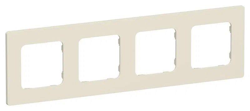 Рамка 4-м СП FLITE РУ-4-К-ФлСл сливочный IEK FI-M42-32-20-K86