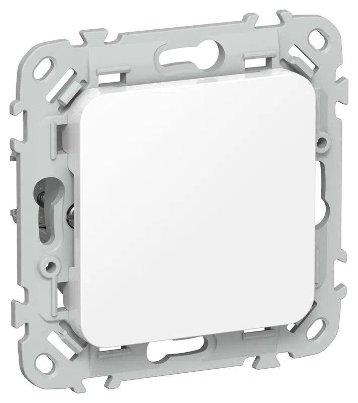 Заглушка СП FLITE ЗГ-ФлБ с суппортом механизм бел. IEK FI-PL10-K01