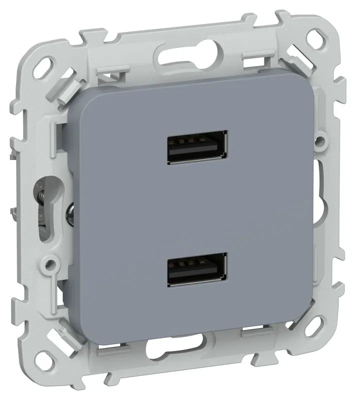 Розетка USB СП FLITE РЮ-2-ФлМ AA 2.1А механизм маренго IEK FI-U21-D31-K35