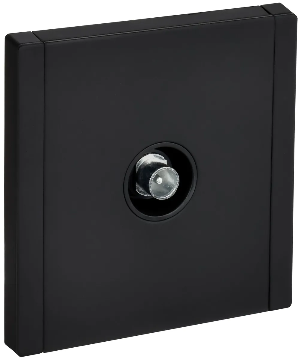 Розетка телевизионная проходная TV 1вых. FORTE&PIANO FP129M черн. IEK FP-A10-P-M-K02