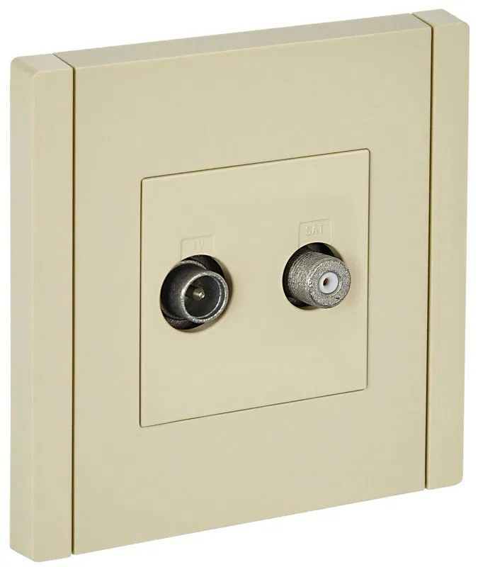 Розетка 2-м TV+SAT FORTE&PIANO FP438 ваниль IEK FP-AF20-O-K10
