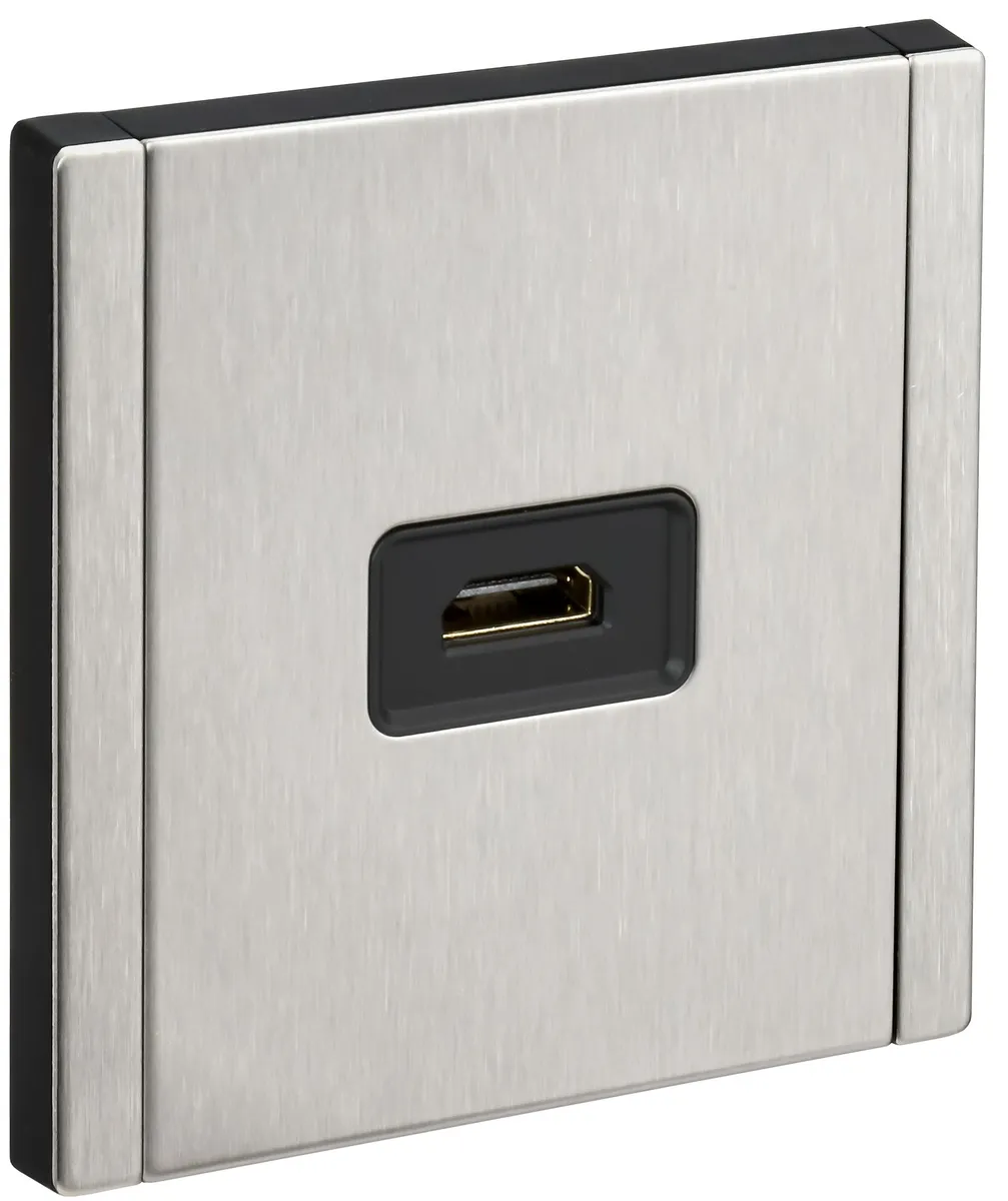Розетка HDMI СП FORTE&PIANO FP740M IP20 никель IEK FP-H10-M-K50