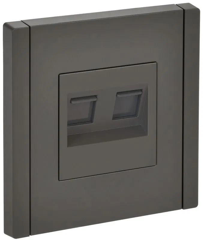 Розетка компьютерная 2-м RJ45 кат.6 FORTE&PIANO FP334 сер. IEK FP-K20-2-K03