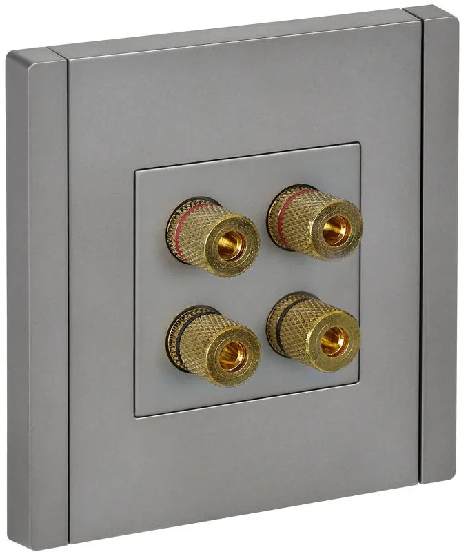 Аудиорозетка 4-м FORTE&PIANO FP539 сталь IEK FP-S40-K46